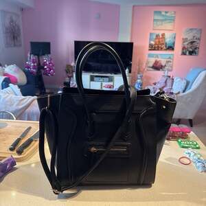 Celine Leather Luggage Mini - Handle Bags, Handbags